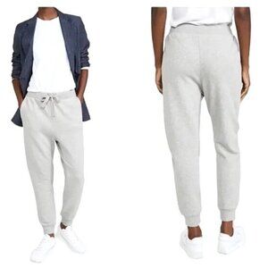Frame Gray Distressed Organic Pima Cotton Elastic Tie Waist Jogger Pants Size XS